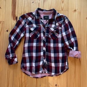 Rails Plaid Button Down Shirt - Burgundy, Navy, White